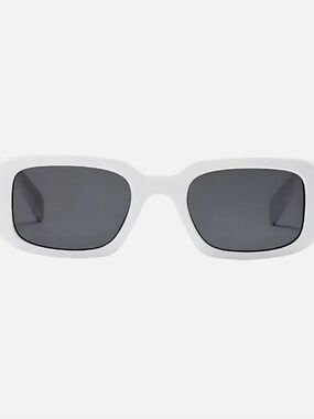 Designer Style Women’s Geometric Style White Polarized Rectangle Style